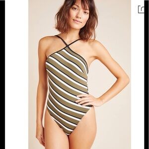 NWT Anthropologie Solid & Stripe Sandra One piece